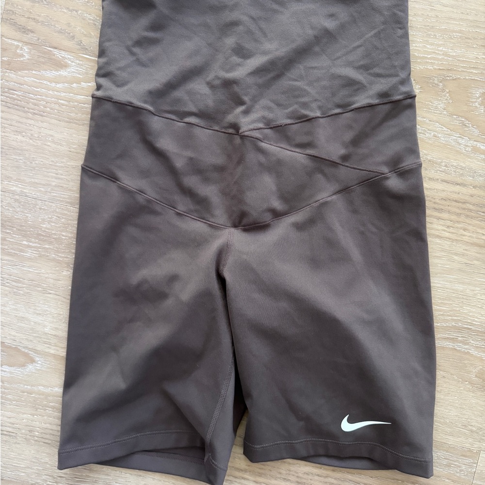 Maternity Nike Women's Dark Brown Athletic Shorts